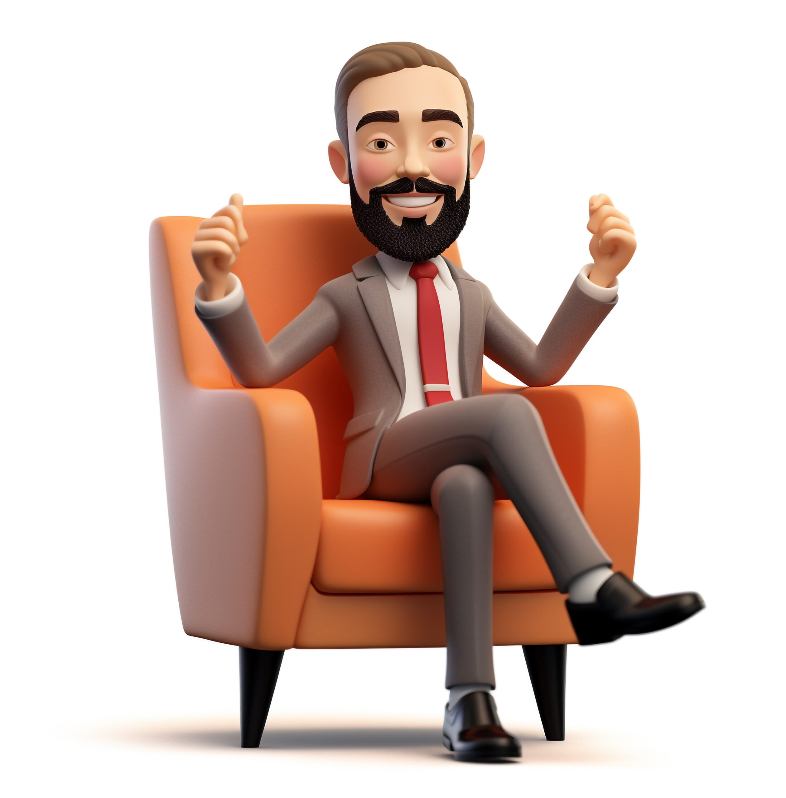 vecteezy_beautiful cartoon character sitting on an office chair boss_31610154 scaled
